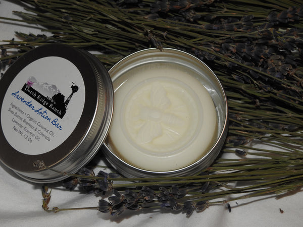 Lavender Lotion Bar in tin